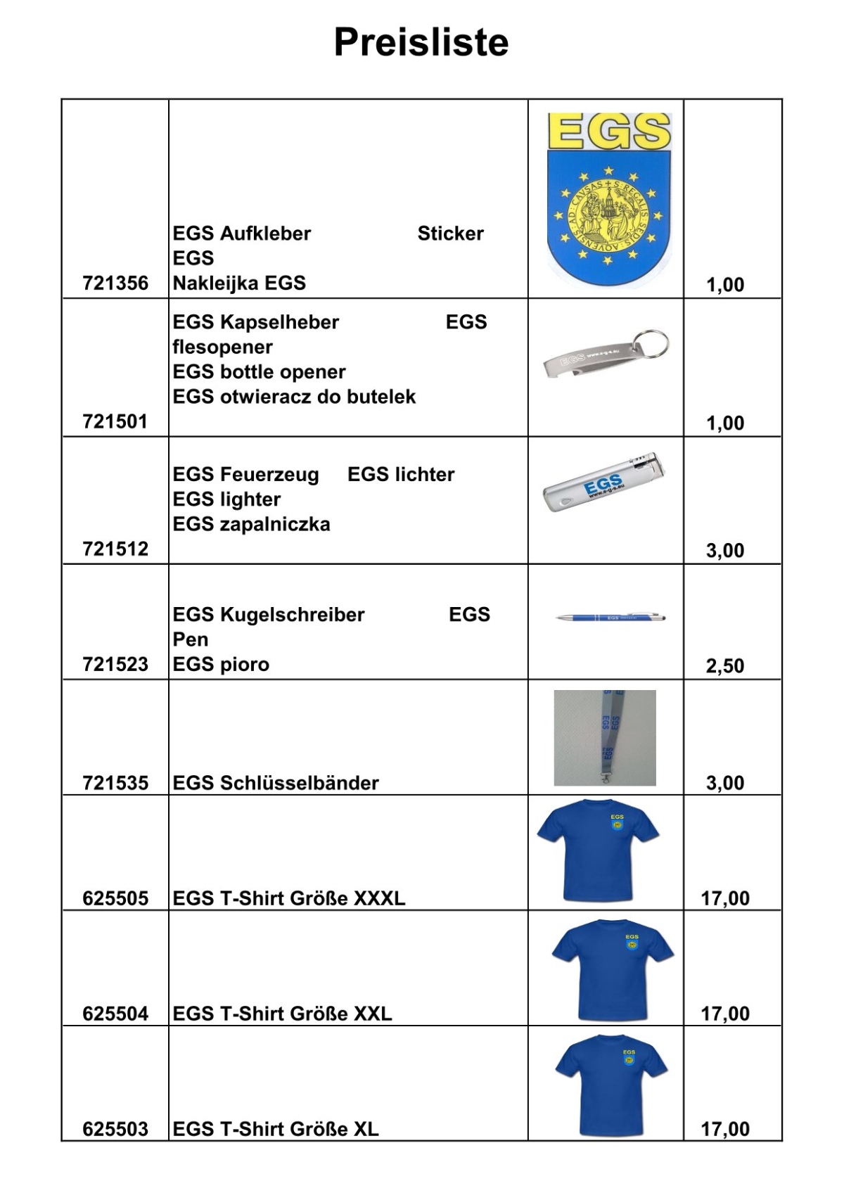 Preisliste Bild 2
